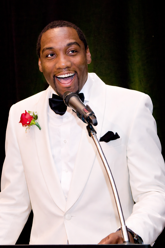 Chibundu speaking in the white jacket